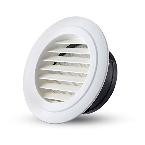 8 inch exhaust vent, Hooded Wall Vent with Screen and Damper (8 Inch